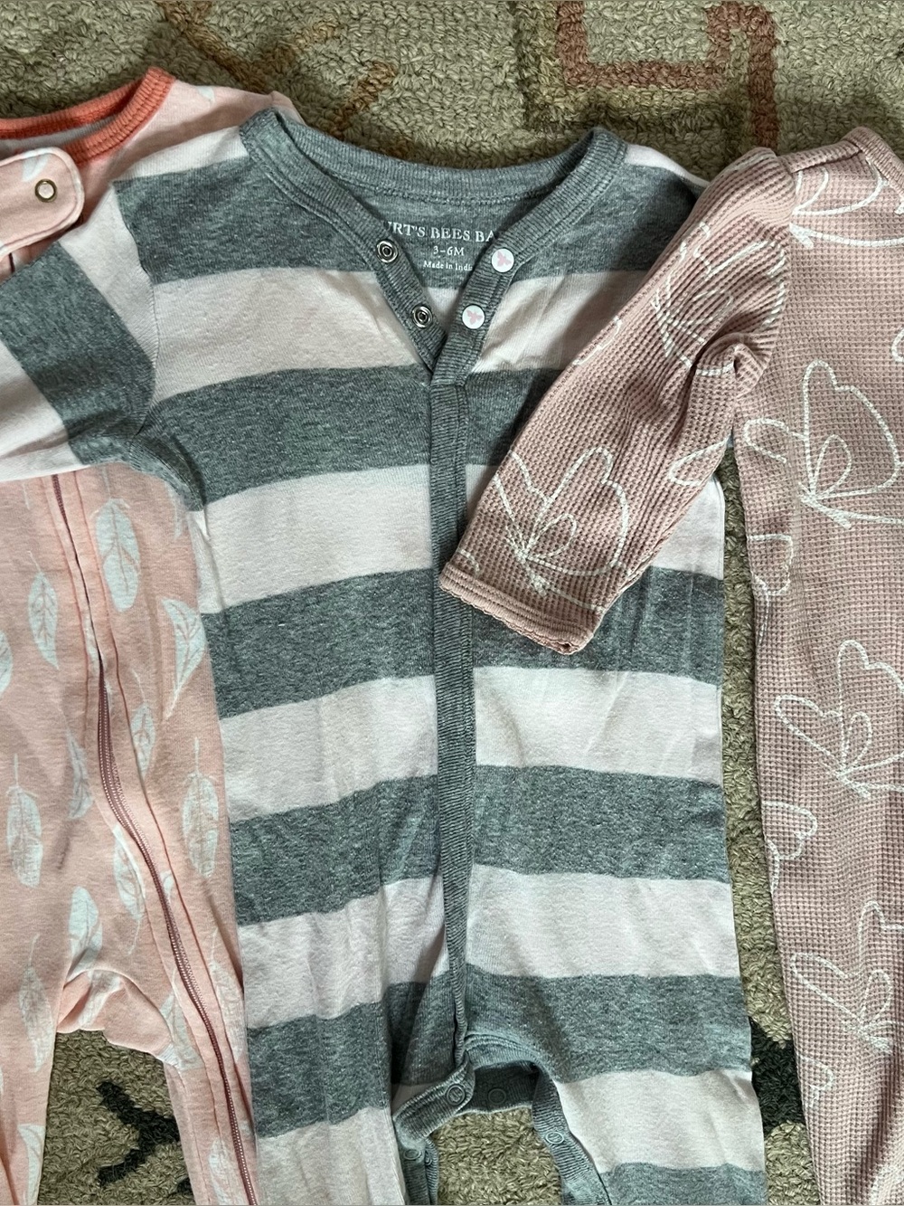 Baby Girls Pajamas Sleepers 3-6 mos bundle - Picture 3 of 5